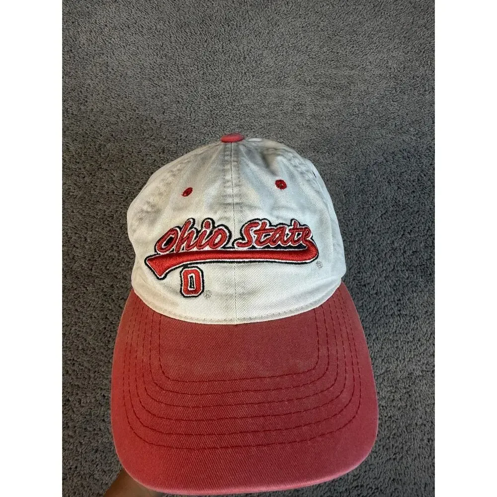 Ohio State Buckeyes Hat Mens One Size Beige Starter Strap Back Team Apparel